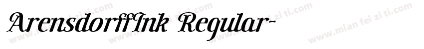 ArensdorffInk Regular字体转换
